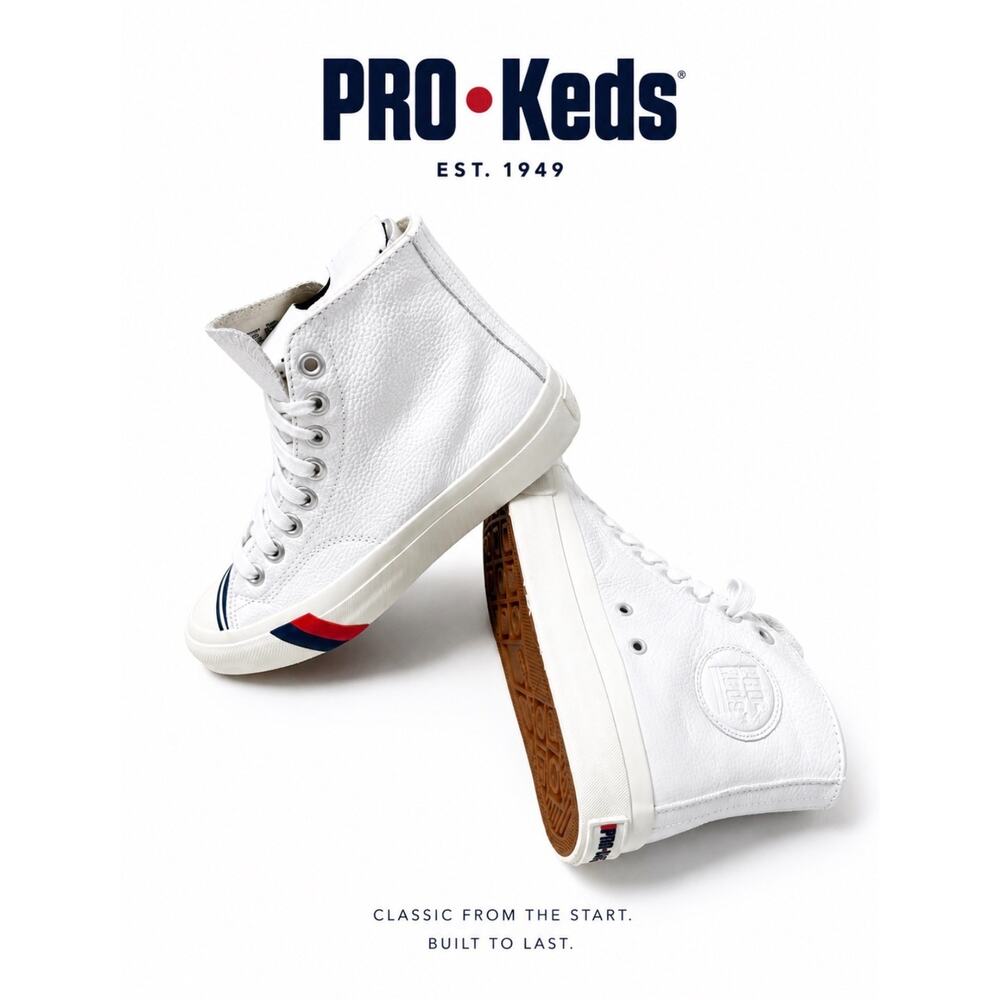 Pro-Keds Royal Hi Leather OG PH64115 White High Top Sneakers BNWB Size 4.5